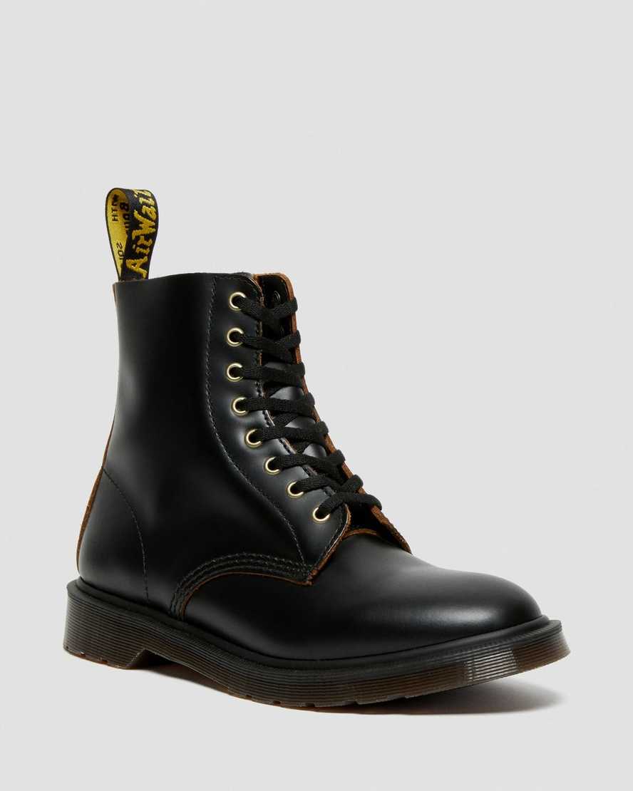 Dr. Martens 1460 Vintage Smooth Lær Snørestøvler Dame Svart [0764CZXWI]